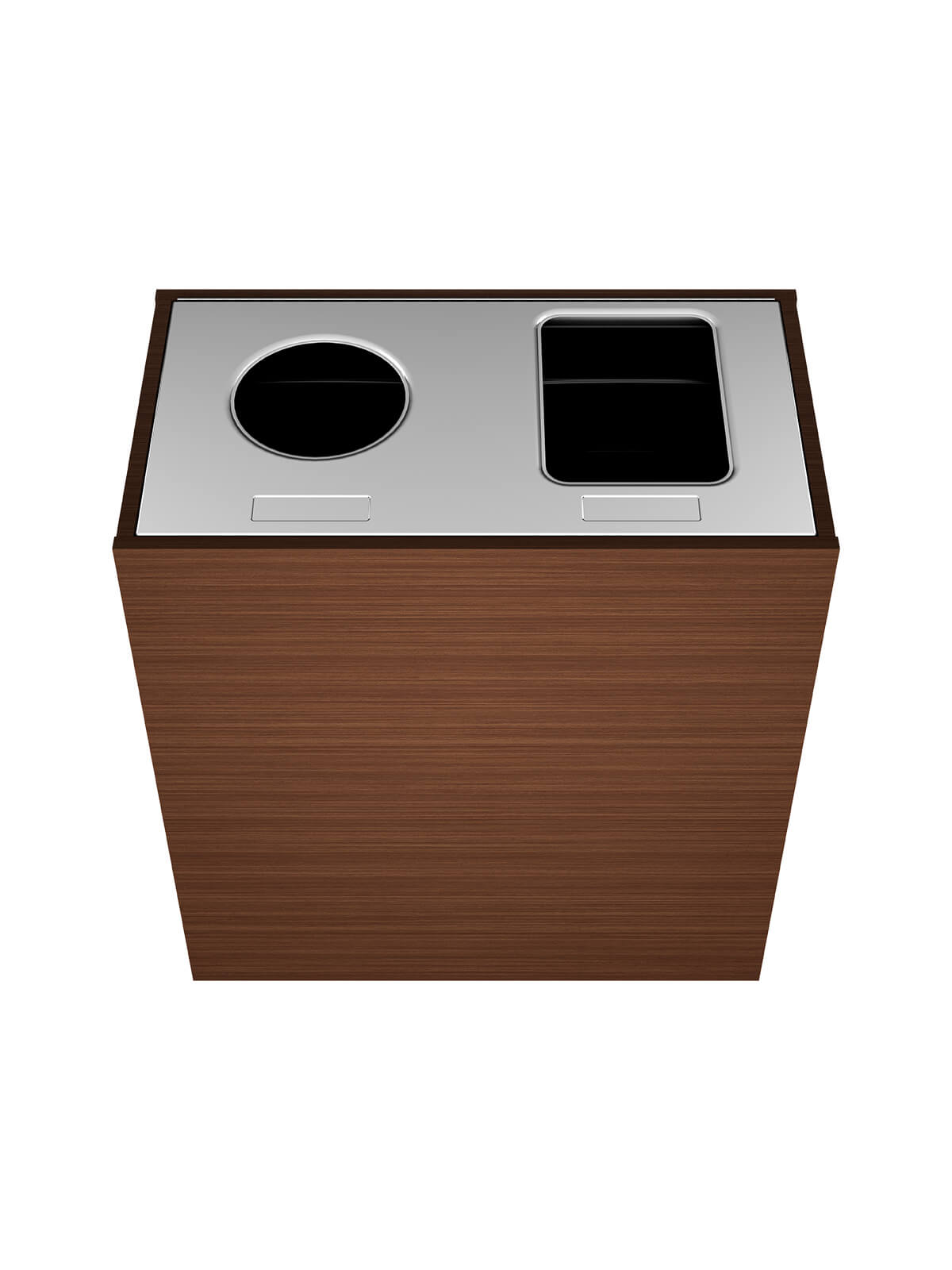 ARISTATA - Double Station, Harvest Leaves Body Finish with Stainless Steel Circle/Full Opening Lid