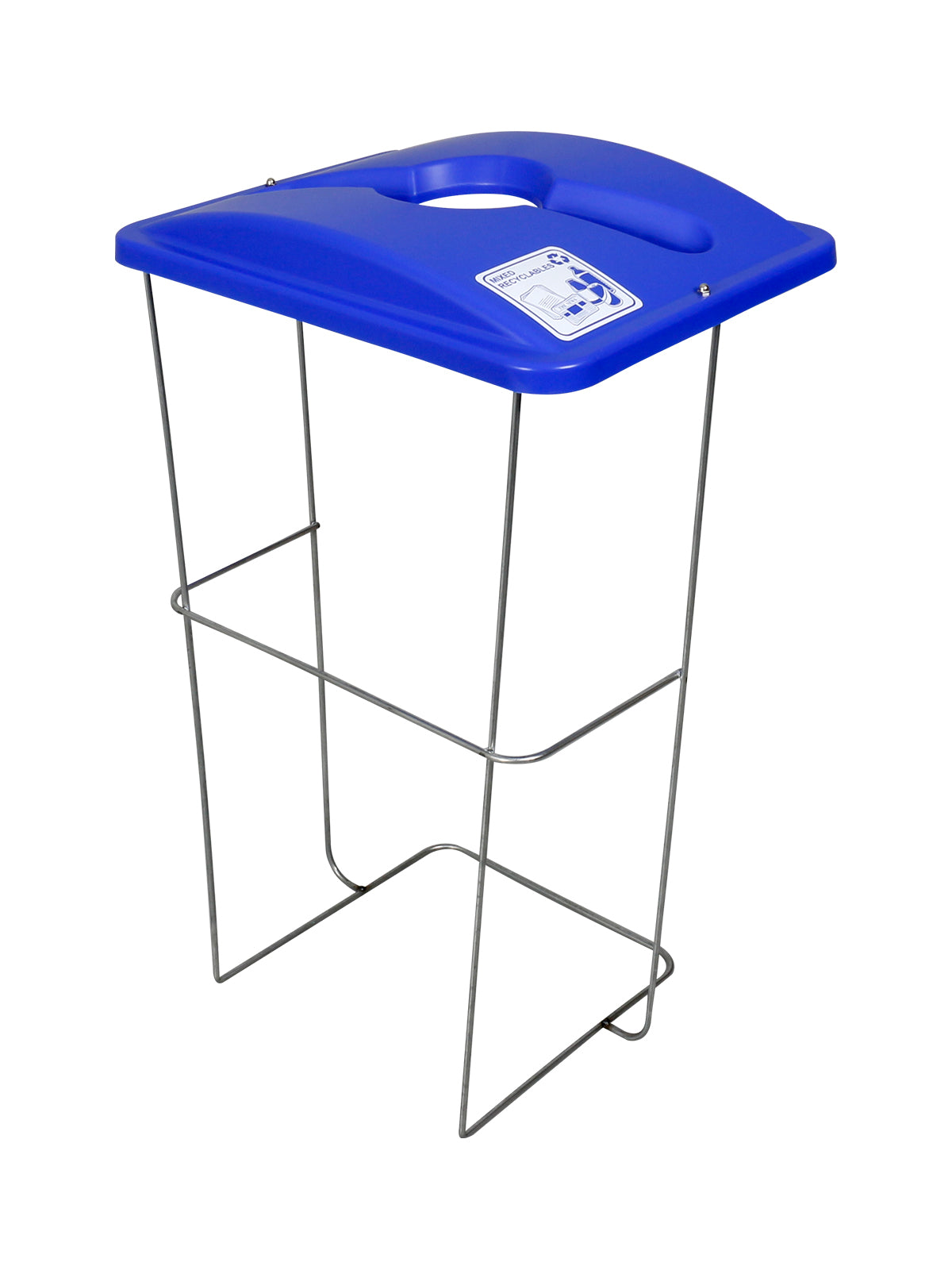 WIRE EVENT CONTAINER (5 Pack) - Single - Kit - Mixed Recyclables - Mixed - Blue