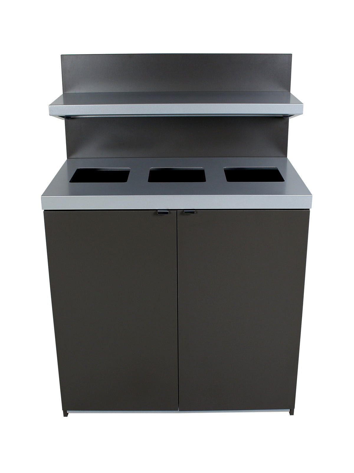 SESSANTA - Triple Stream Station in Slate Finish with Tray Holder