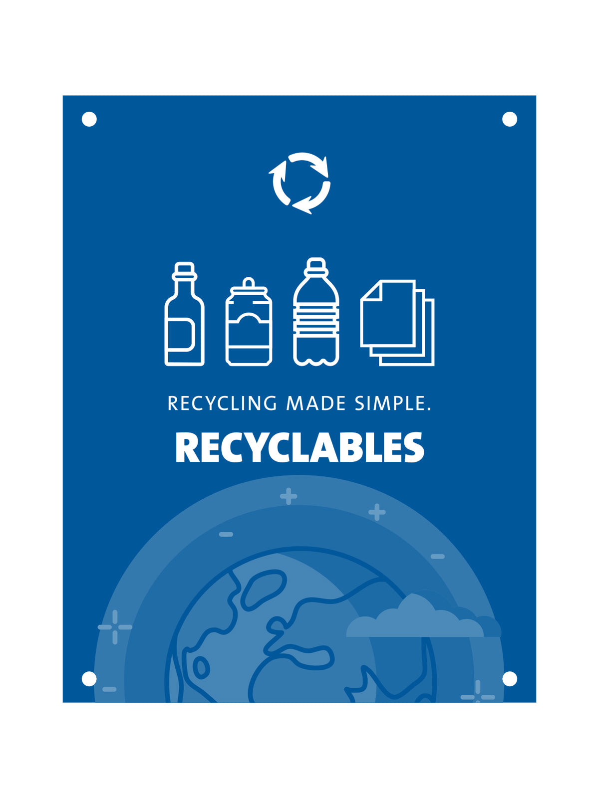 EVOLVE - Body Sign - Recyclables - Blue