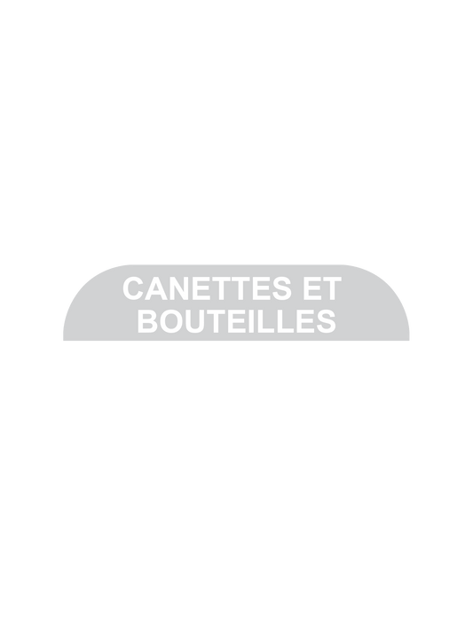 BILLI BOX - Label - Canettes et Bouteilles - Clear-White