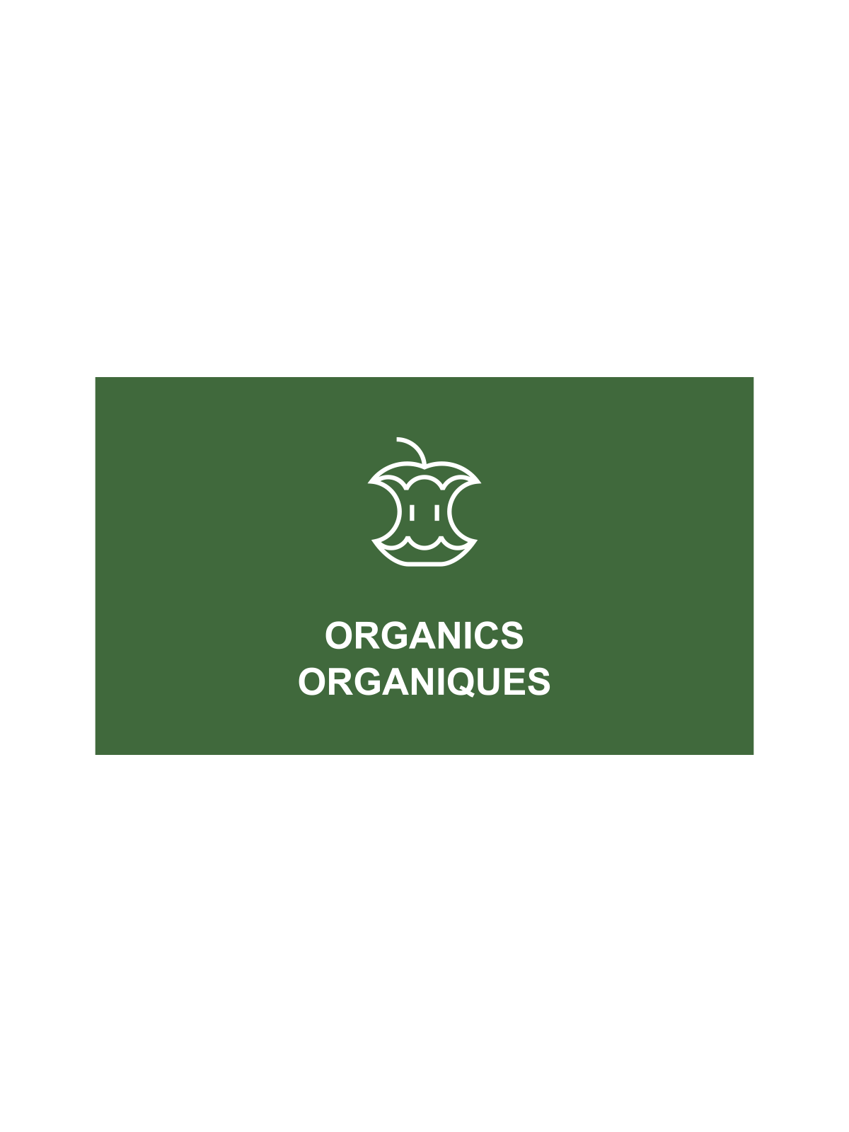 SPECTRUM - Single - Cube Sign - Organics-Organiques - Green-White