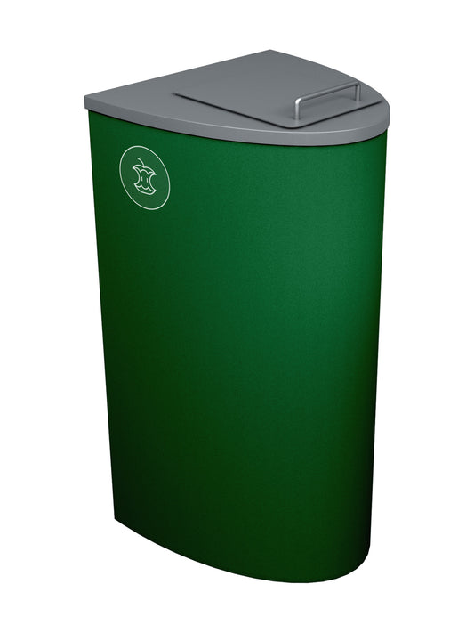 SPECTRUM - Green Ellipse with Lift Lid with Organics Body Label