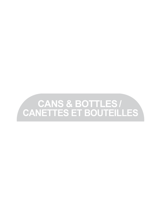 BILLI BOX - Label - Cans & Bottles-Canettes et Bouteilles - Clear-White