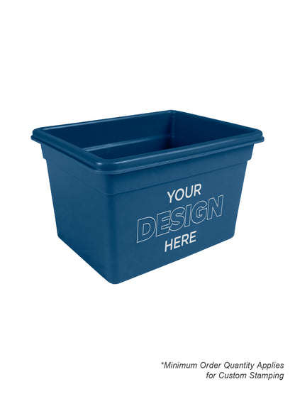 Mini Promotional Curbside Bin - BC100 - Busch Blue PCR