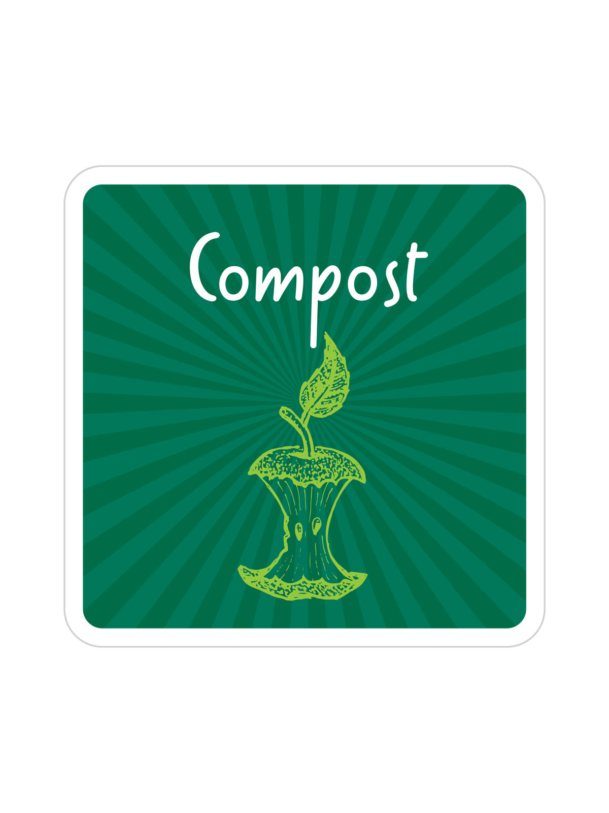 MOSAIC - Label - Compost - Green