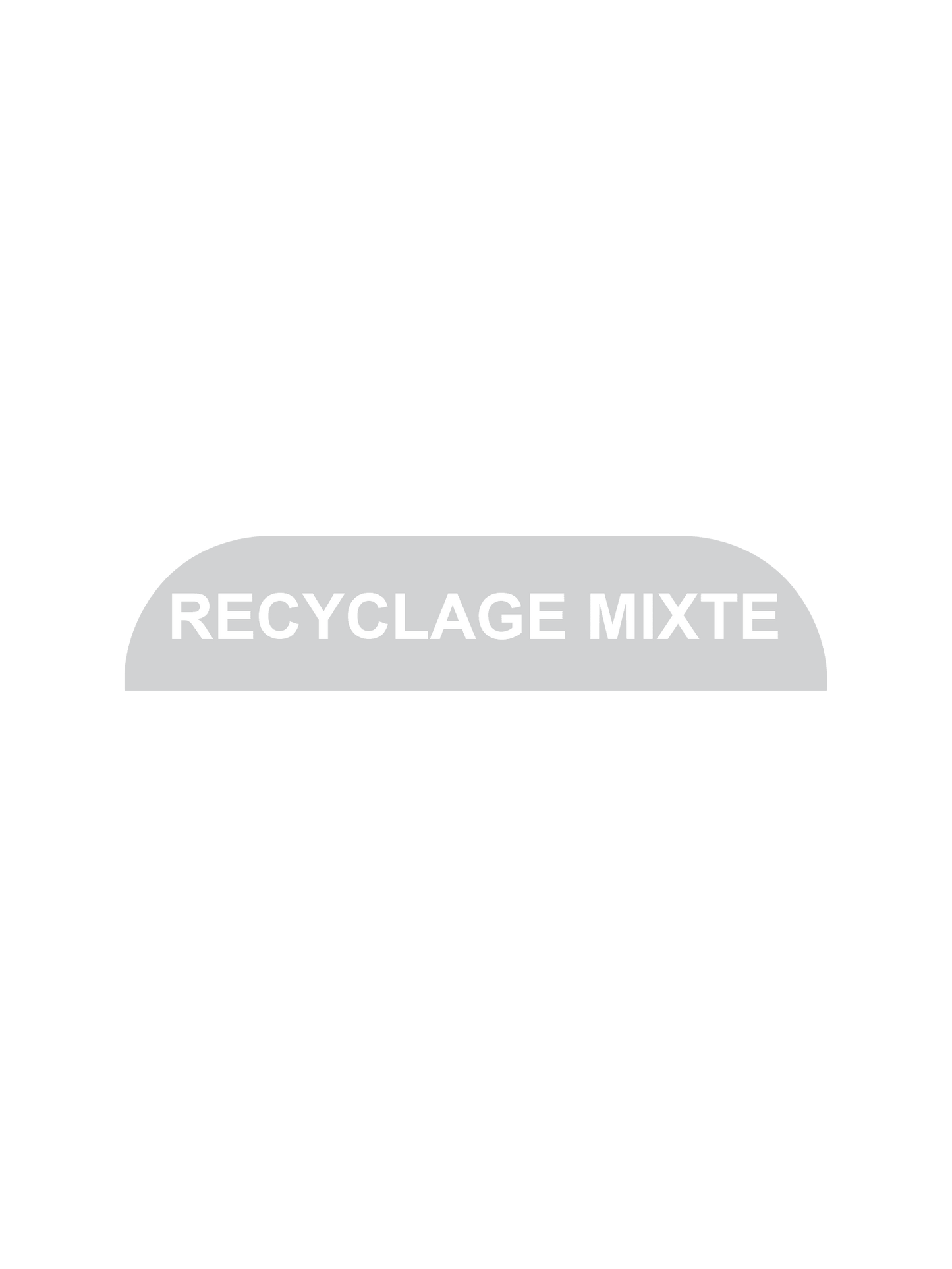 BILLI BOX - Label - Recyclage Mixte - Clear-White