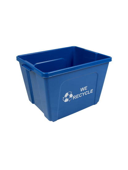 CURBSIDE - True 14 - Blue with Mobius Loop-We Recycle Stamped on 2 Sides