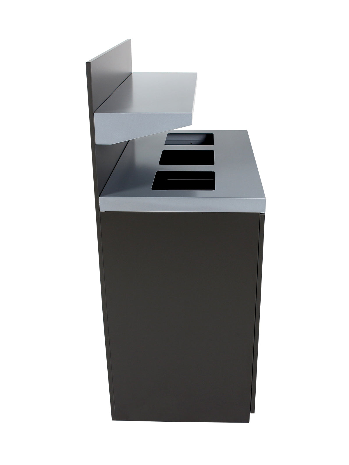 SESSANTA - Triple Stream Station in Slate Finish with Tray Holder