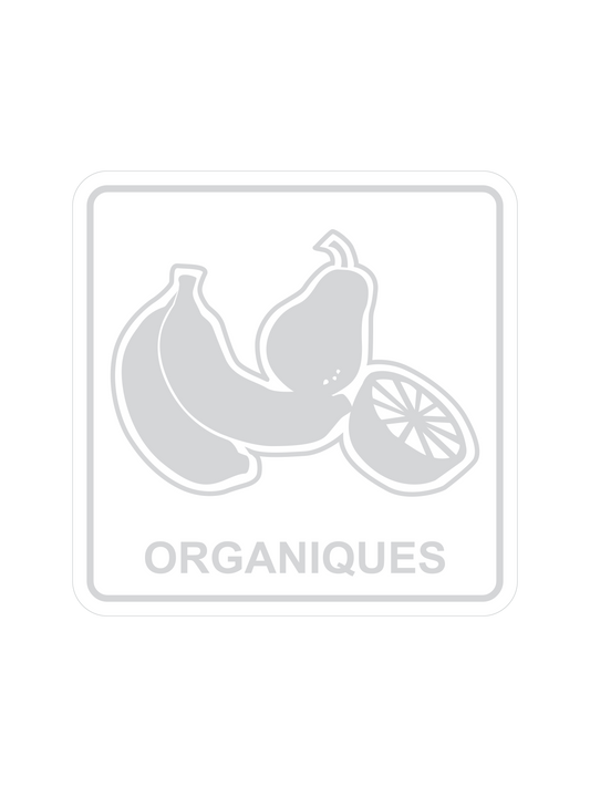 WASTE WATCHER - Label - Organiques - Clear-White