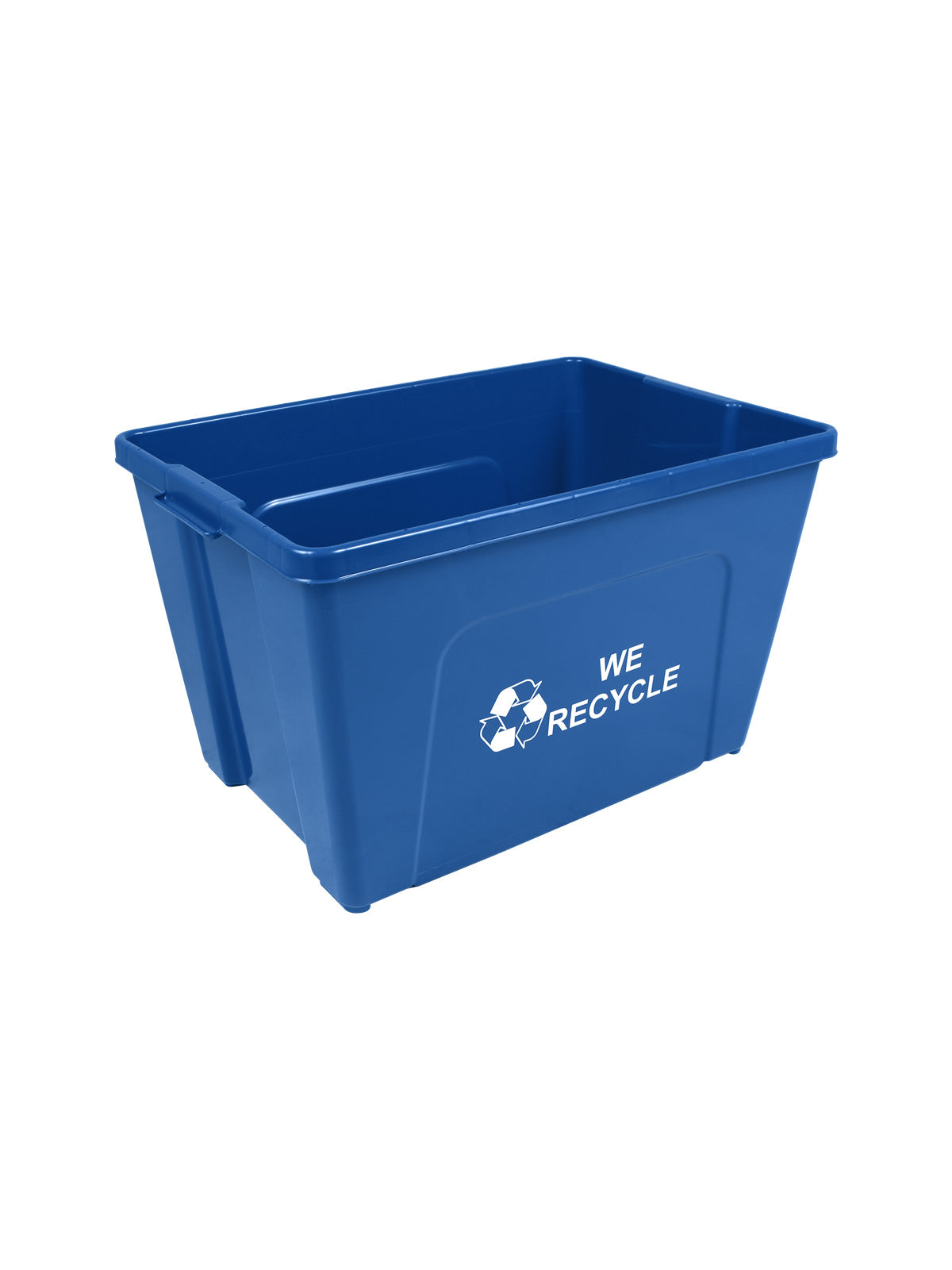 CURBSIDE - True 18 - Blue with Mobius Loop-We Recycle Stamped on 2 Sides