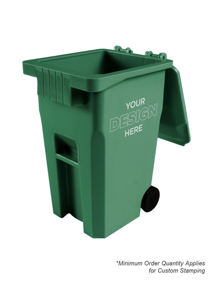 Mini Promotional Recycling Cart -BC300 - Dark Green PCR