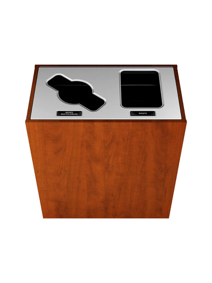 ARISTATA - Double Stream, Midsummer Flame Finish, Hinged Stainless Steel Lid with Mixed-Full Openings  - Premium - M