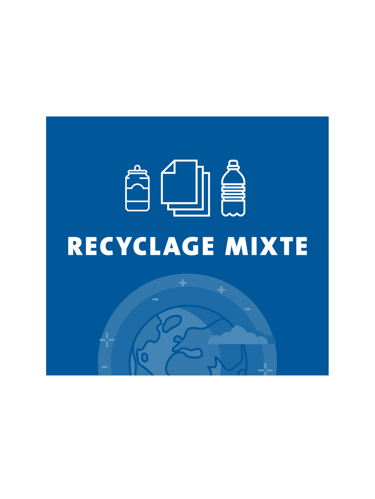 ARISTATA - Sign - Recyclage Mixte - Blue