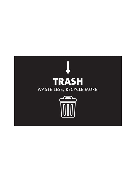 EVOLVE - Sign - Trash - Black-White
