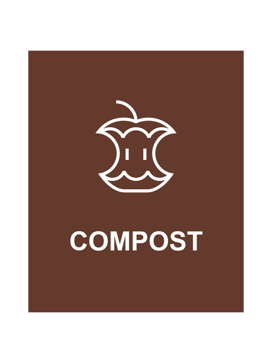 SPECTRUM - Cube Slim Sign - Compost - Brown-White