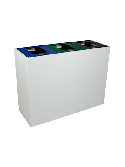 MEZZO - Triple - Ml - Cans & Bottles-Paper-Waste - Full - White-Blue-Green-Black