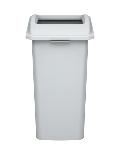 WASTE WATCHER XL - 28G Grey Body with Metallic Silver 'Look' XL Full-Opening Lid