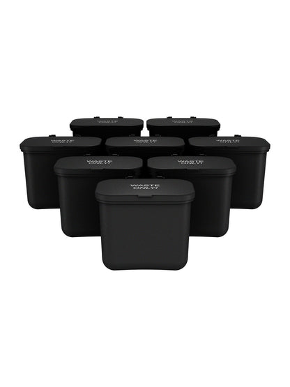 HANGING WASTE BASKET (8) - Single - Kit - Waste - Solid Lift - Black PCR