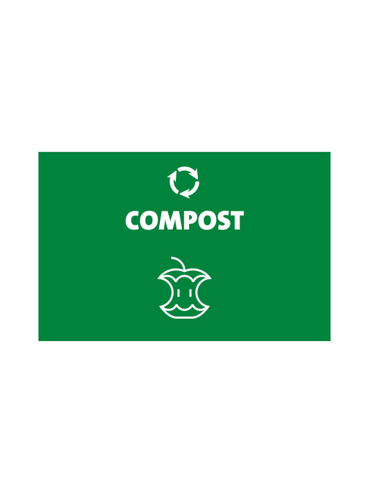 EVOLVE - Sign - Compost - Green-White