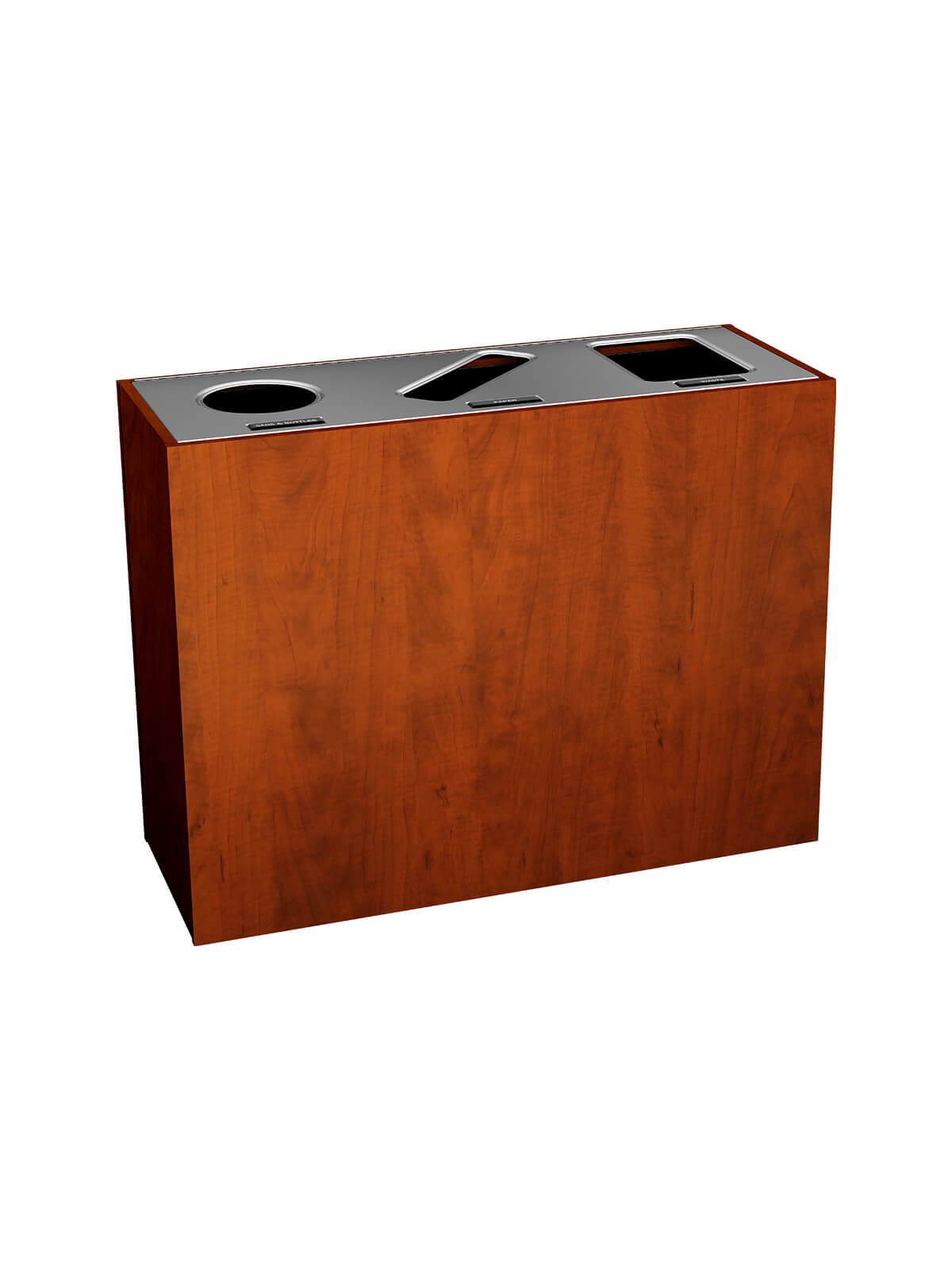 ARISTATA - Triple - Premium - Cans & Bottles-Paper-Waste - Circle-Slot-Full - Midsummer Flame