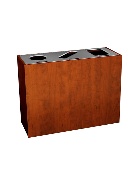 ARISTATA - Triple - Premium - Cans & Bottles-Paper-Waste - Circle-Slot-Full - Midsummer Flame