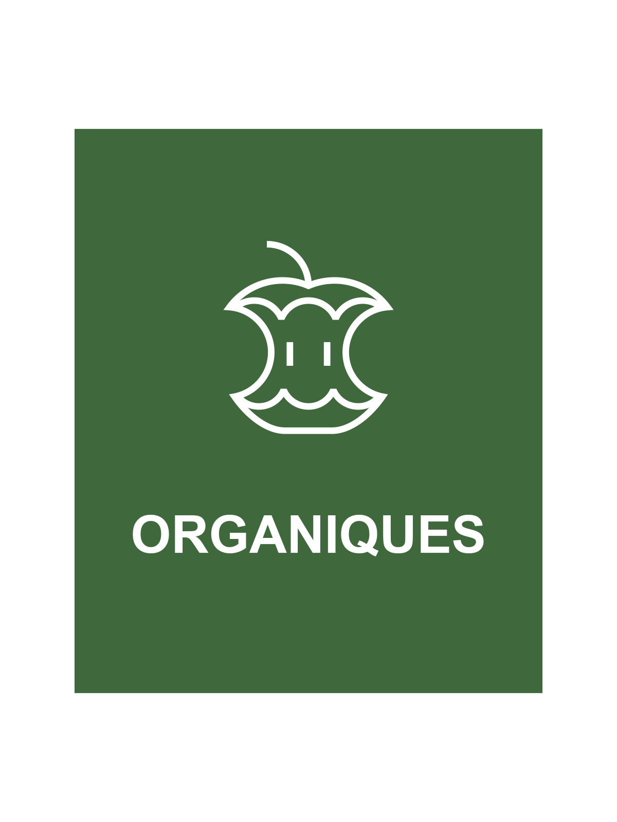 SPECTRUM - Single - Cube Slim Sign - Organiques - Green-White