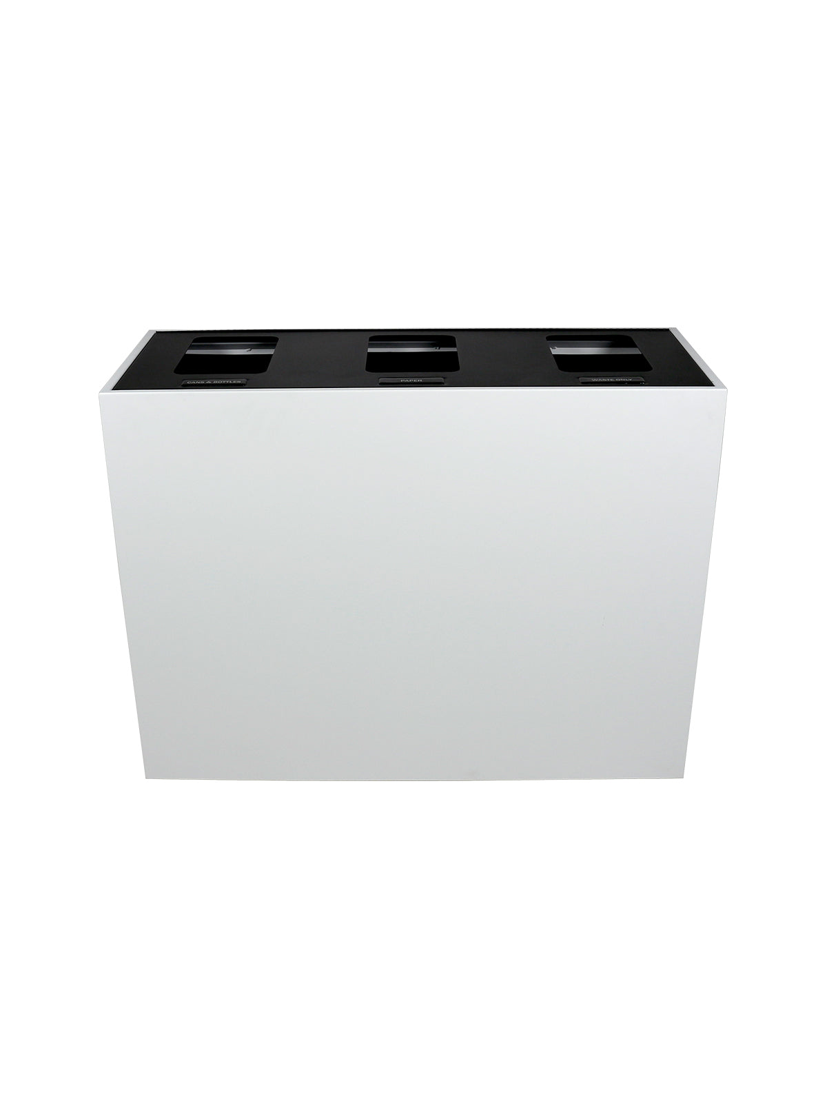 MEZZO - Triple - Hl - Cans & Bottles-Paper-Waste - Full - White-Black