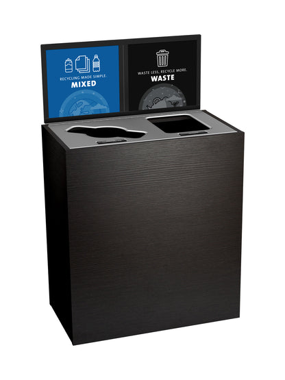 ARISTATA - Double - Kit - Mixed Recyclables-Waste - Mixed-Full - Western Breeze