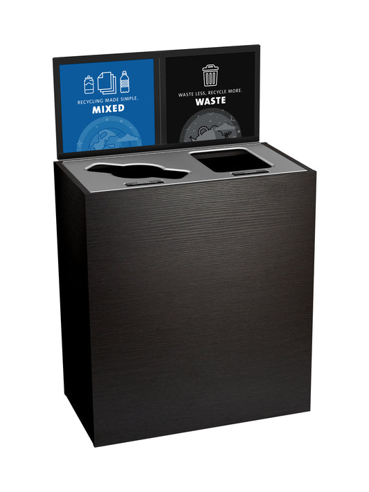 ARISTATA - Double - Kit - Mixed Recyclables-Waste - Mixed-Full - Western Breeze