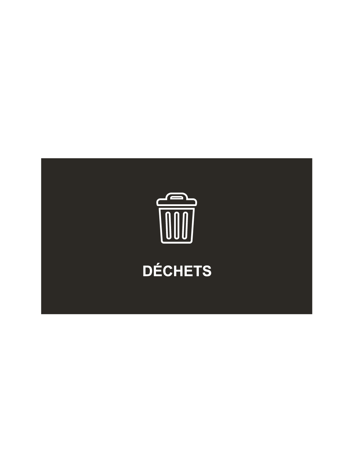SPECTRUM - Single - Cube Sign - Dechets - Black-White