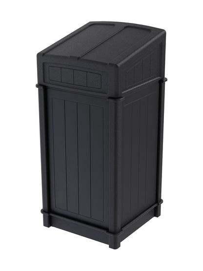 FUSION - Single Stream Front-Load Compost Bin with Full Lid Opening and Door Signage