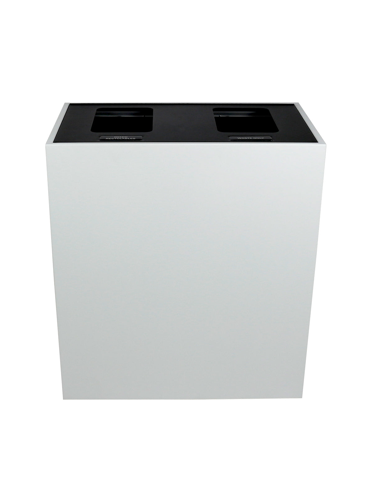 MEZZO - Double - Hl - Mixed Recyclables-Waste - Full - White-Black