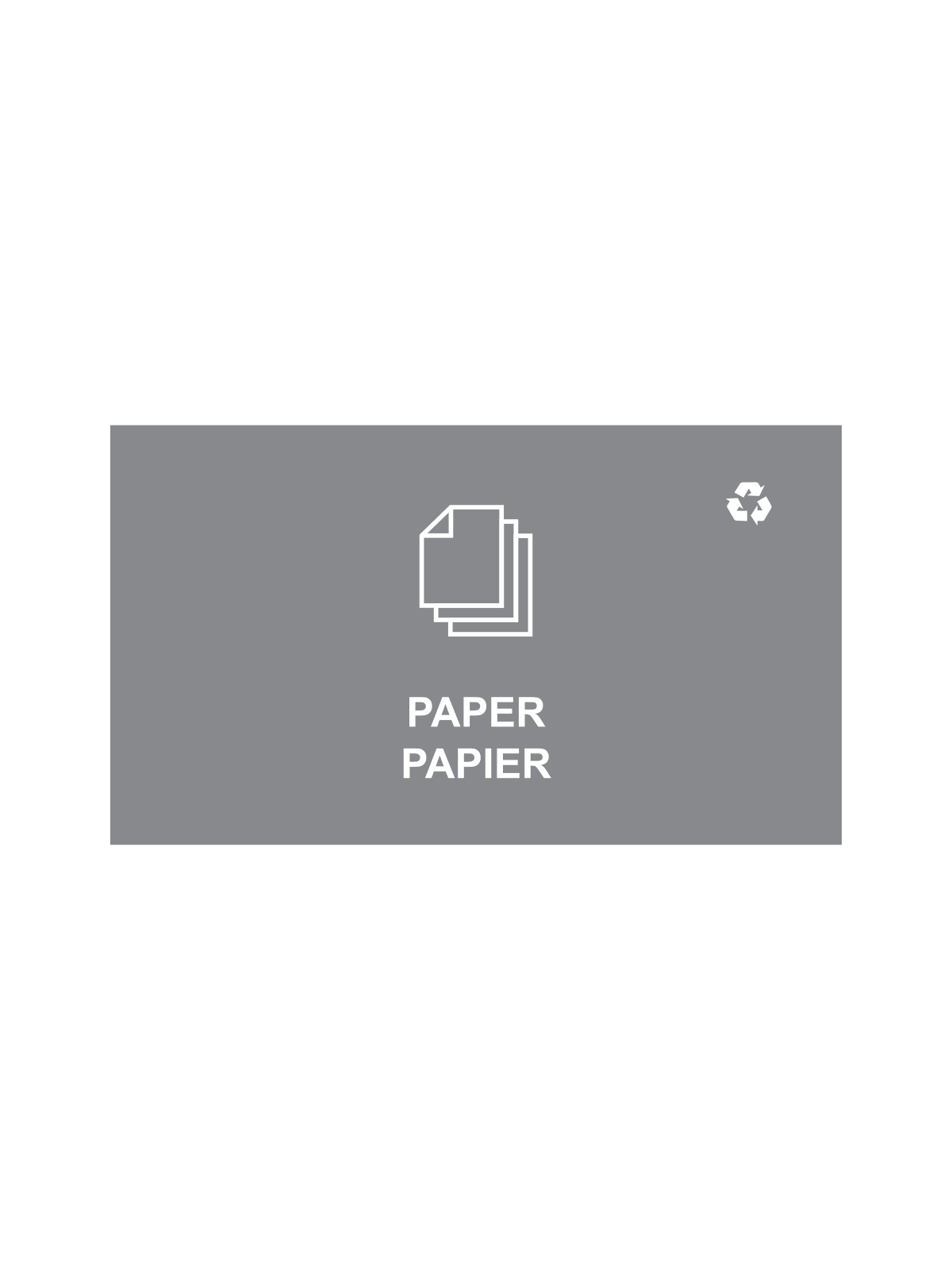 SPECTRUM - Single - Cube Sign - Paper-Papier - Grey-White