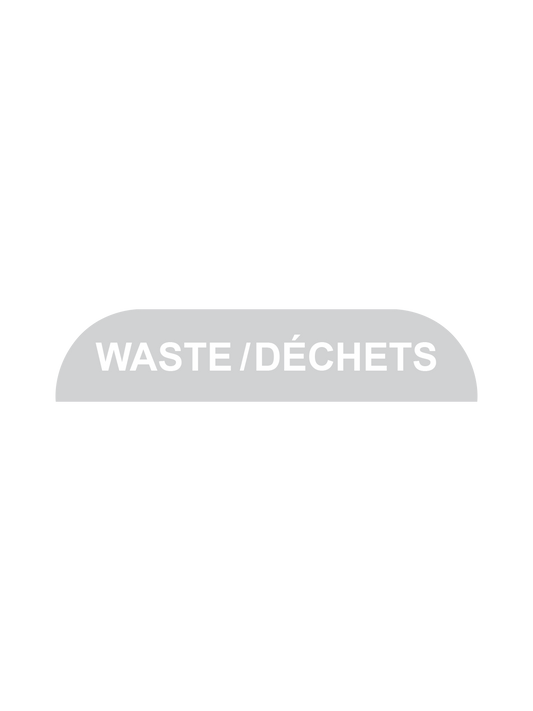 BILLI BOX - Label - Waste-Dechets - Clear-White