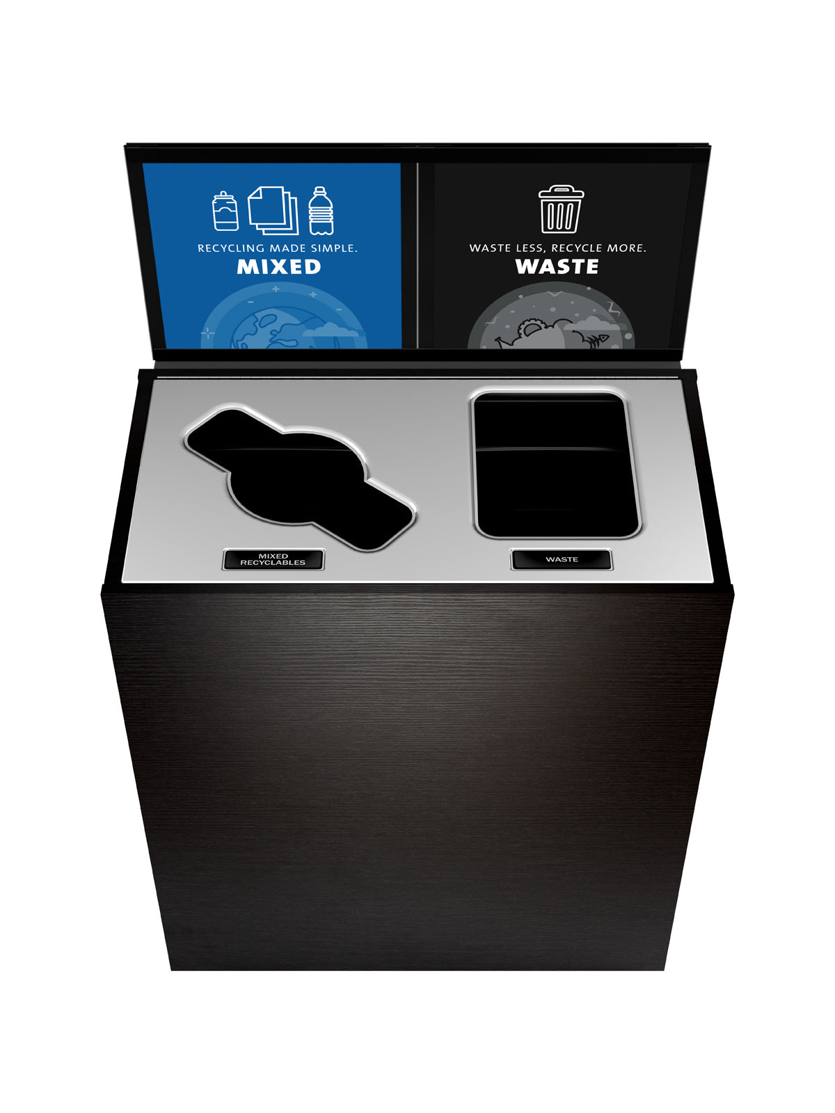 ARISTATA - Double - Kit - Mixed Recyclables-Waste - Mixed-Full - Western Breeze