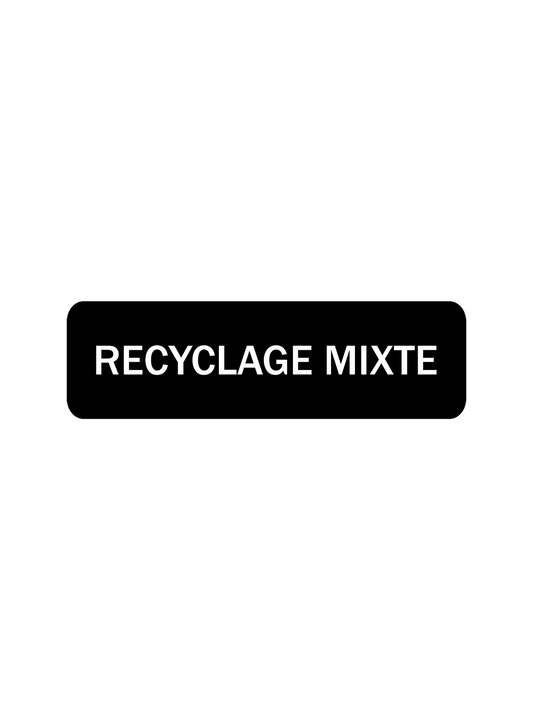 ARISTATA - Label - Recyclage Mixte - Black-White