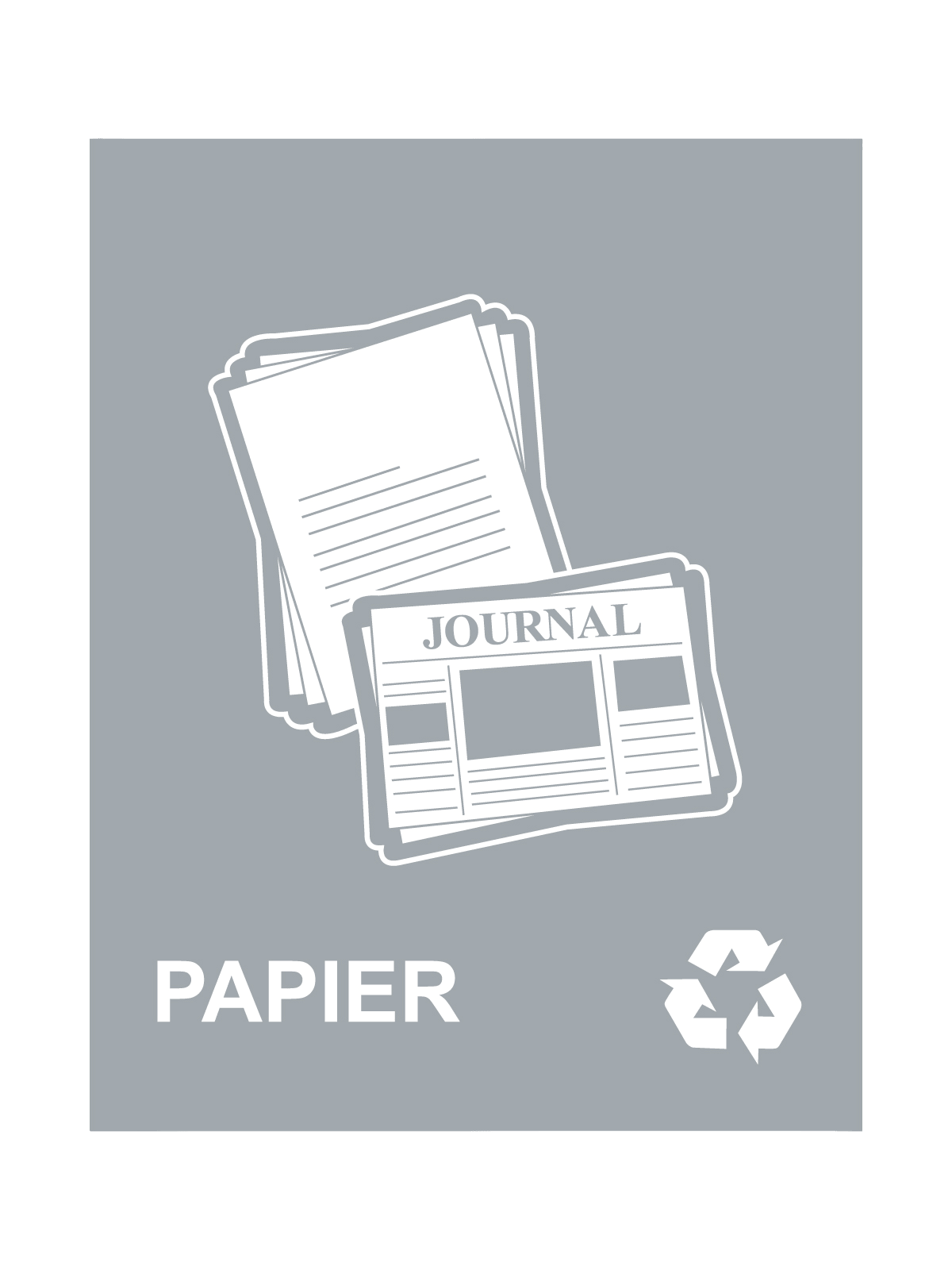 WASTE WATCHER - Sign - Papier - Grey