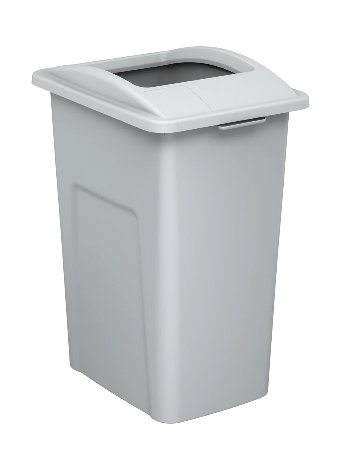 WASTE WATCHER XL - 28G Grey Body with Metallic Silver 'Look' XL Full-Opening Lid