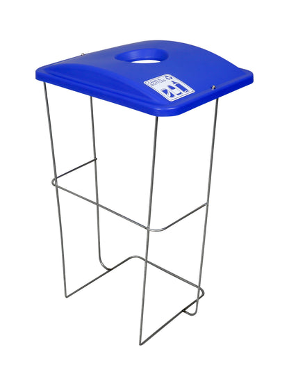 WIRE EVENT CONTAINER (5 Pack) - Single - Kit - Cans & Bottles - Circle - Blue