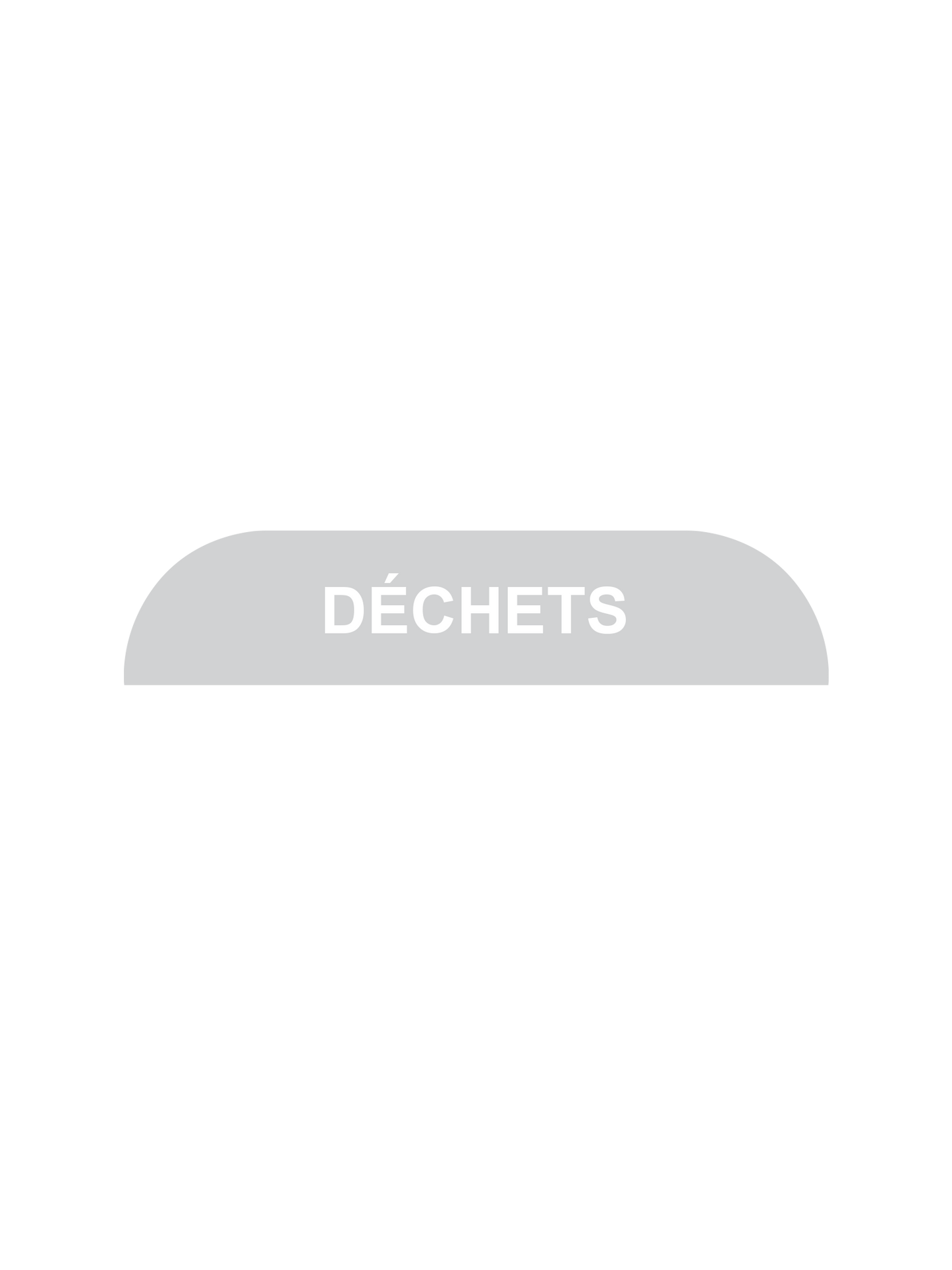 BILLI BOX - Label - Dechets - Clear-White