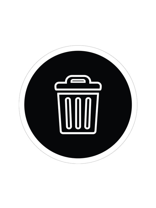 EURO - Label - Waste - Black-White