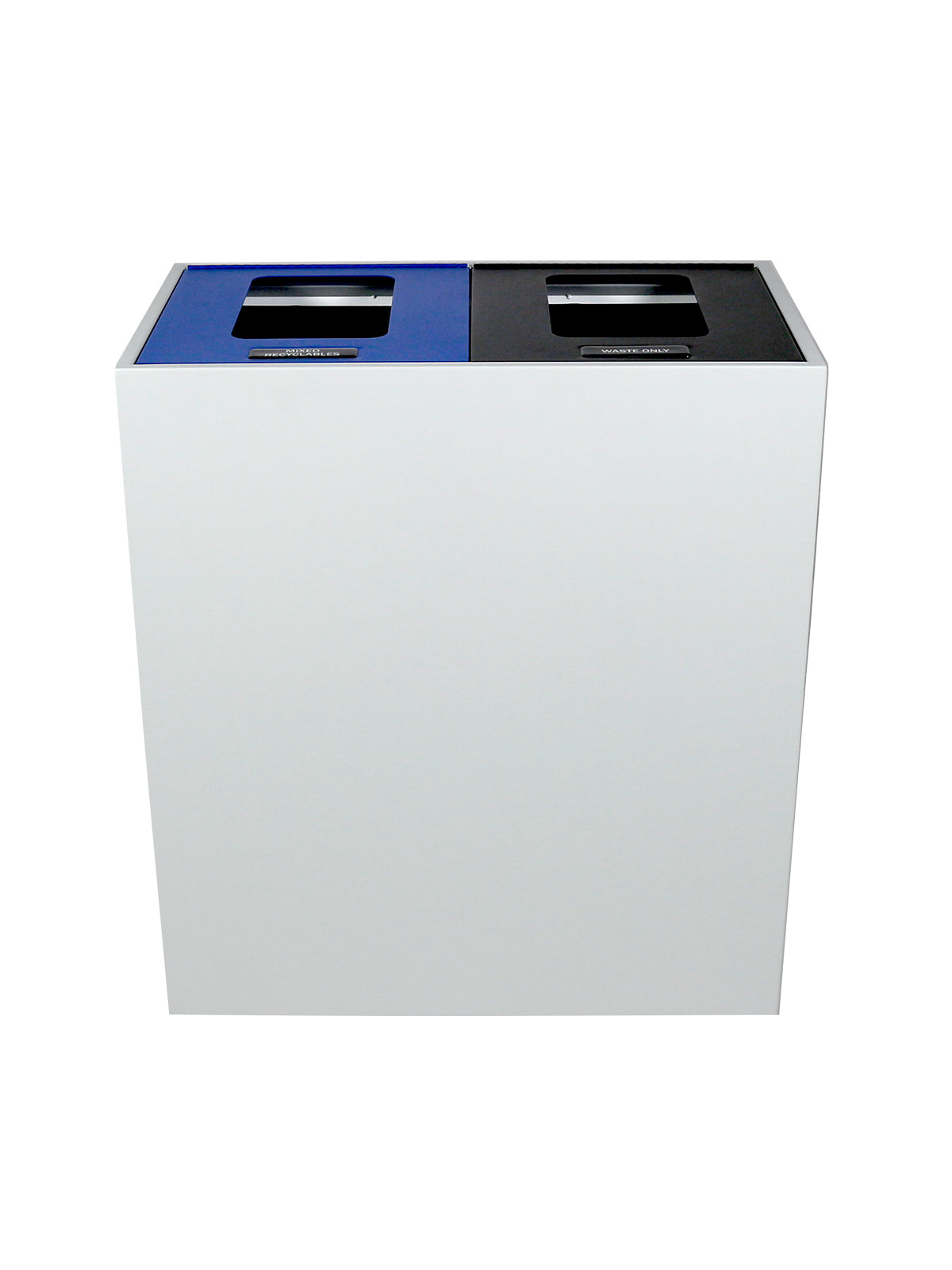 MEZZO - Double - Ml - Mixed Recyclables-Waste - Full - White-Blue-Black