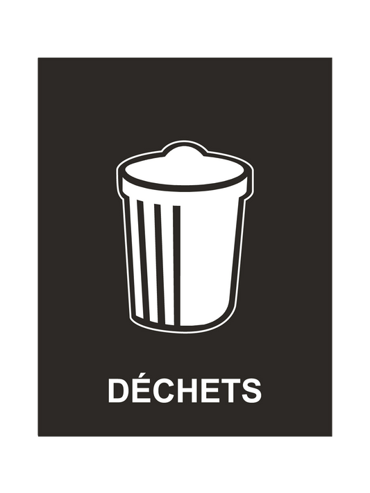 WASTE WATCHER - Sign - Dechets - Black