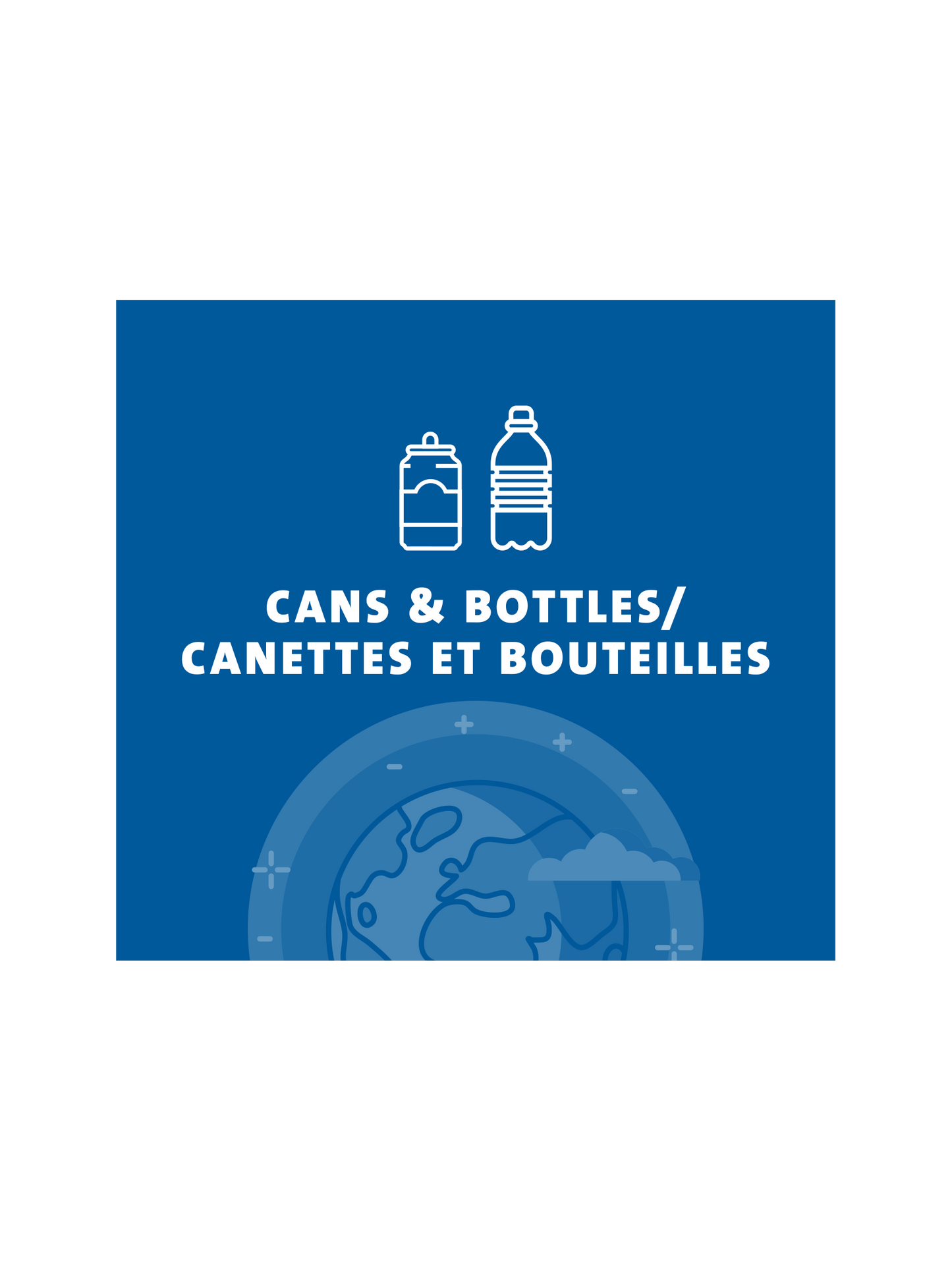 ARISTATA - Sign - Cans & Bottles-Canettes et Bouteilles - Blue