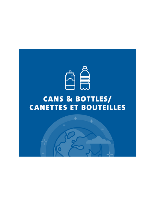 ARISTATA - Sign - Cans & Bottles-Canettes et Bouteilles - Blue