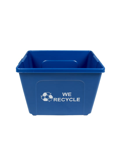 CURBSIDE - True 14 - Blue with Mobius Loop-We Recycle Stamped on 2 Sides
