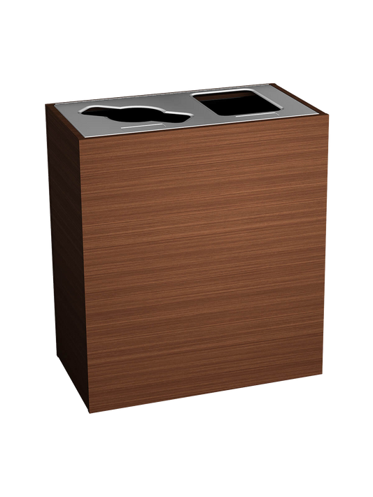 ARISTATA - Double Station, Harvest Leaves Body Finish with Stainless Steel Mixed/Full-Opening Lid