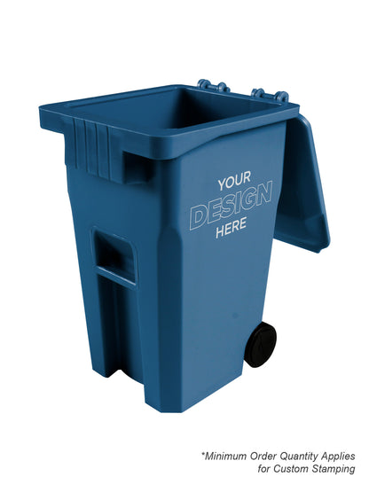 Mini Promotional Recycling Cart -BC300 - Busch Blue PCR