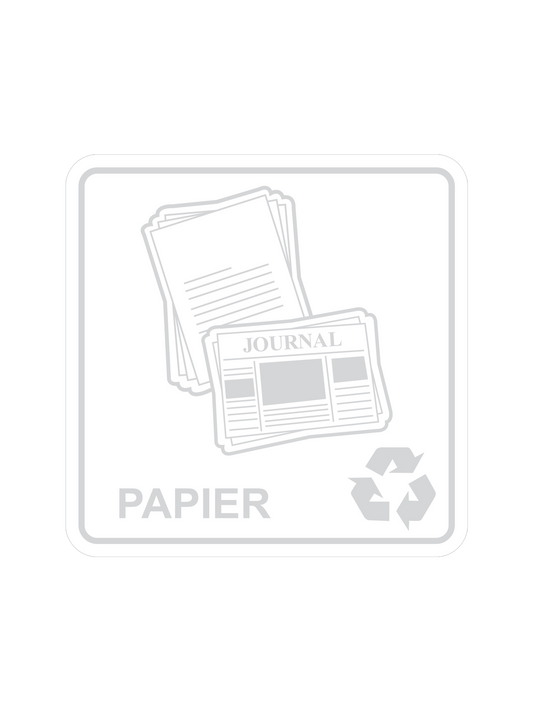 WASTE WATCHER - Label - Papier - Clear-White